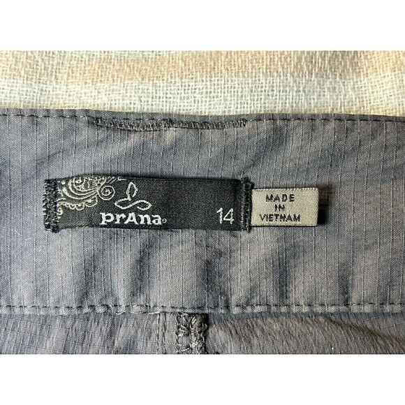 Prana Convertible Zip Off Outdoor Activewear Hiking Pants Womens 14 Gray shorts - Picture 6 of 10